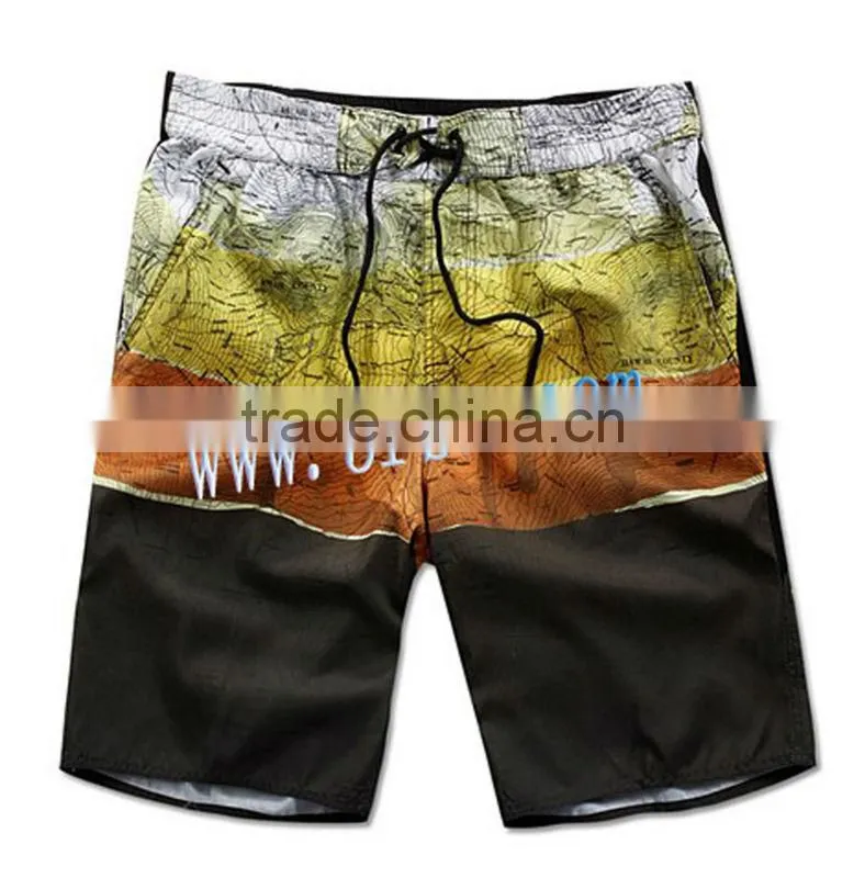 hawaiian men board shorts spandex fabric