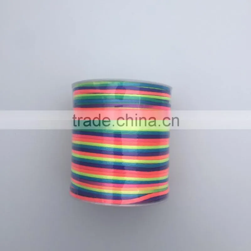 JRT002 Polyester Woven Rope Knot Rope Rattail Satin Cord