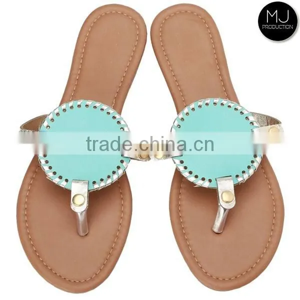 Stocked hot color lady sandal shoe