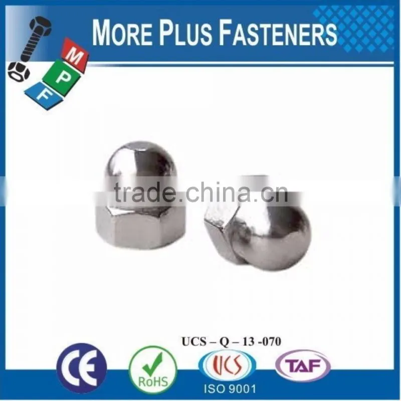 Made in Taiwan Brake Caliper Brass Plated Colored Dome Nut