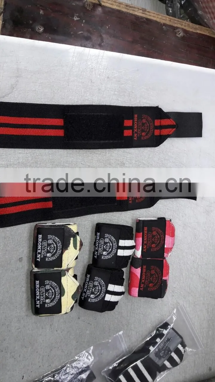 Custom Camo Printed Crossfit Fitness Wrist Wraps with Customized logo