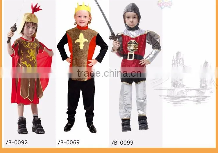 Hot sale cosplay warrior design children roman halloween costume