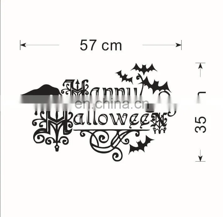 Halloween Theme Crow and Bat Window/Wall Sticker Halloween Decoration Home Decoration