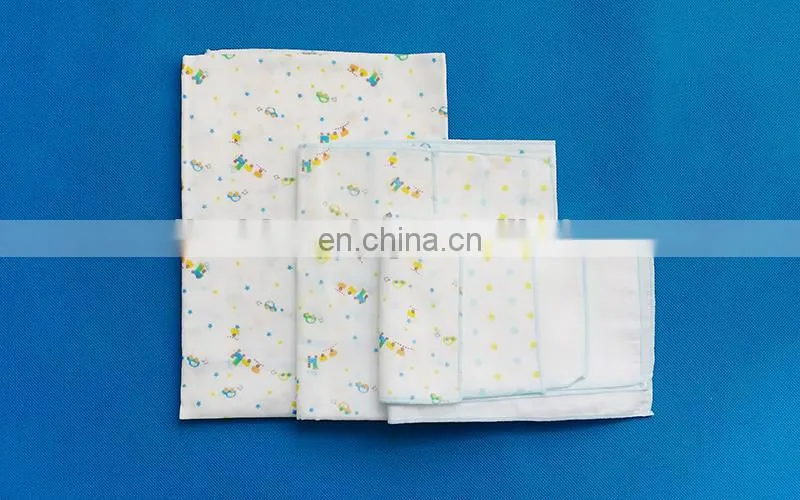 100% cotton breathable and washable newborn baby gauze diaper kit