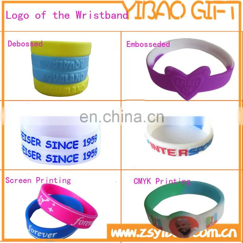 Wholesale bulk buy from China cheap custom colorful silicone bracelet for Christmas gift