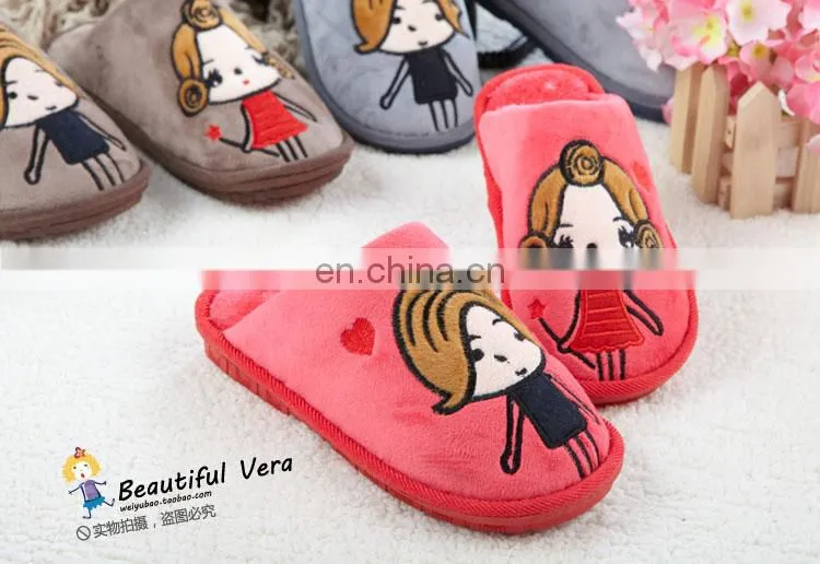 Wholesale Cute Cheap Cotton Slipper for Boys and Girls