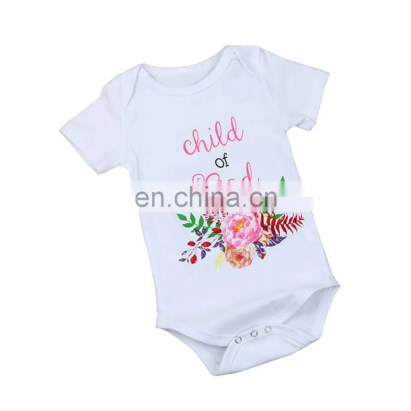 Pink Baby Romper Princess Kids Clothes Alphabet Print Design for Baby Girls Romper