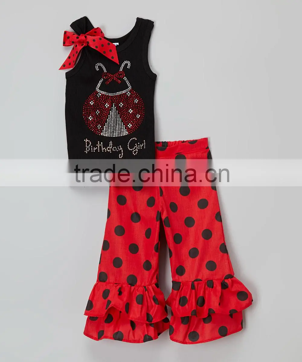 Bulk wholesale kids clothing children festival clothing set boutique girl clothing 2015 fall