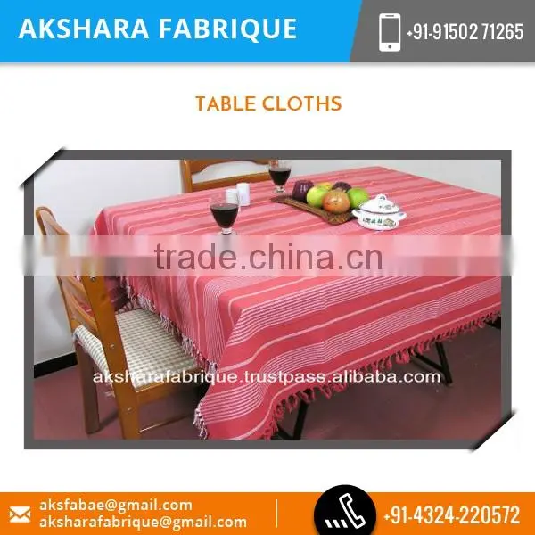 Most Popular Brand 100% Cotton Table Cloth in Customized Pattern