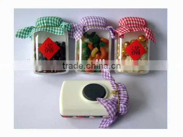Country Souvenir Fridge Magnet, Liquid Sand Timer Sticker