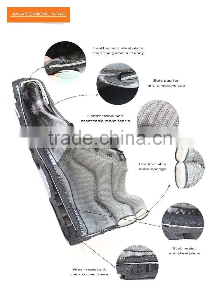 Cheap price elegant laced up practical comfortable Safety Shoes SS077