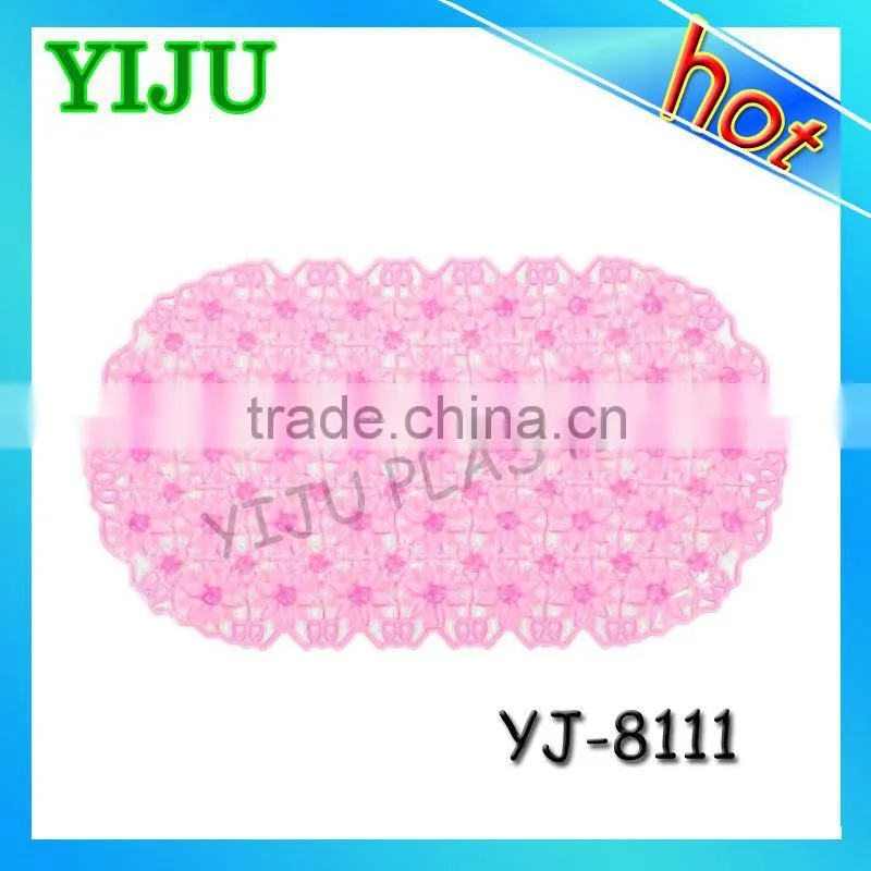 Decorative bath rugs pvc flower pattern carpet
