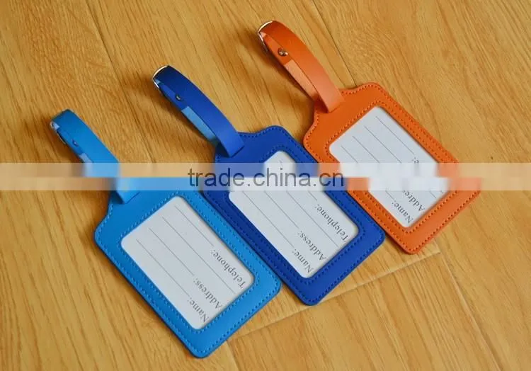 wholesale genuine leather luggage tags baggage tags colorful luggage parts