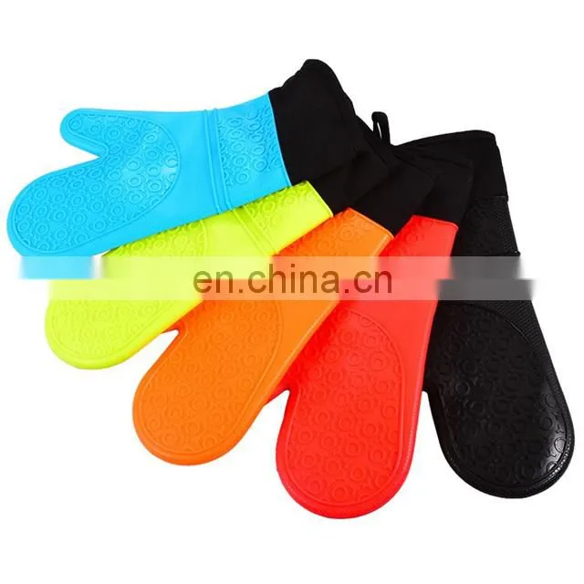 Silicone Oven Glove Silicon Gloves for kitchen Waterproof Heat Resistant BBQ Glove