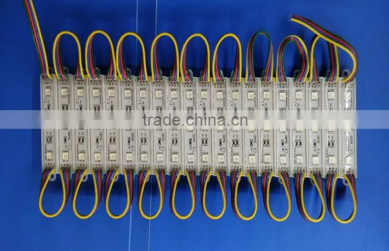 RGB LED Module 5050 3 Chips DC12V 0.72W IP65 Waterproof