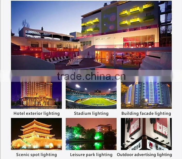 Outdoor IP65 IR/RF RGB PIR Motion Sensor Security LED Floodlight 10W