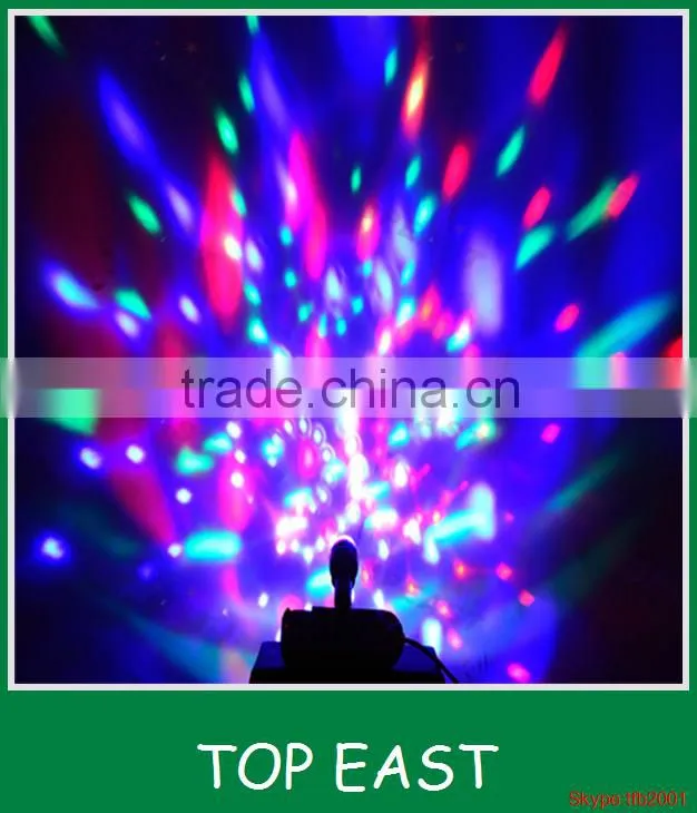 Hot selling new led bulb 3W E27 B22 RGB Crystal Ball Rotating light cheaper price