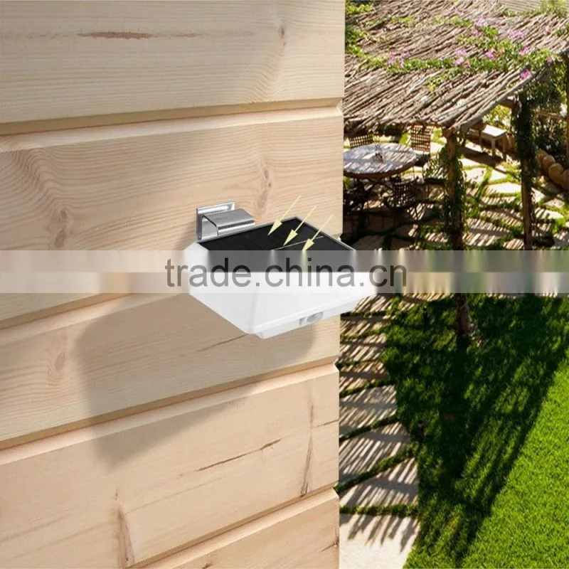 Upgraded PIR Senso 4 LED Super Bright PIR Motion Sensor Solar Powered Gutter Fence Light