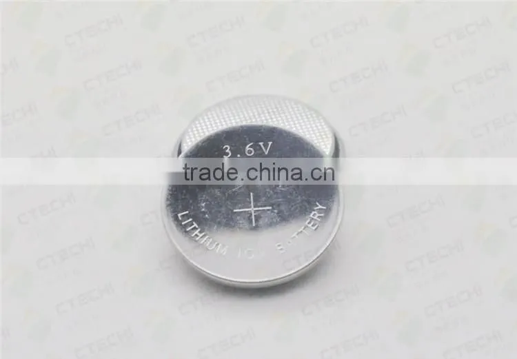 3.6V LIR2450 lithium rechageable button cell lir2450