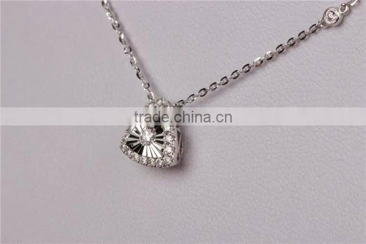 white gold Plated Fashion Pendant Advertisiing Necklace Jewelry Set Models