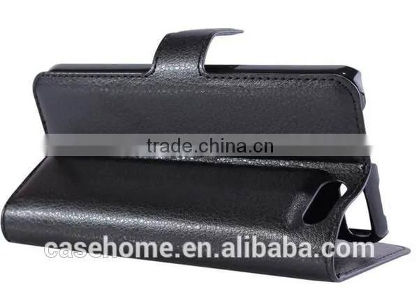Black Wallet Flip Cover for Amazon Fire Phone Case