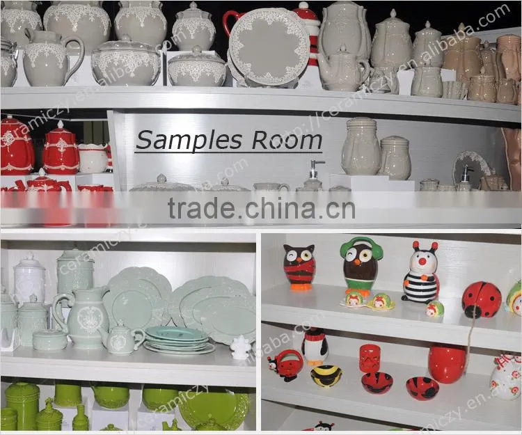 hand painting Christmas Tree ceramic cookie jars