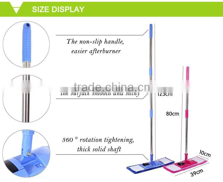 3 sections PP replacement parts microfiber mop