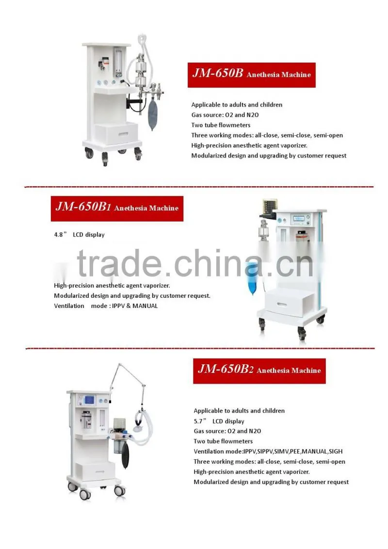 anesthesia machine, Anethesia machine with oxygen regulator, Anesthesia machines