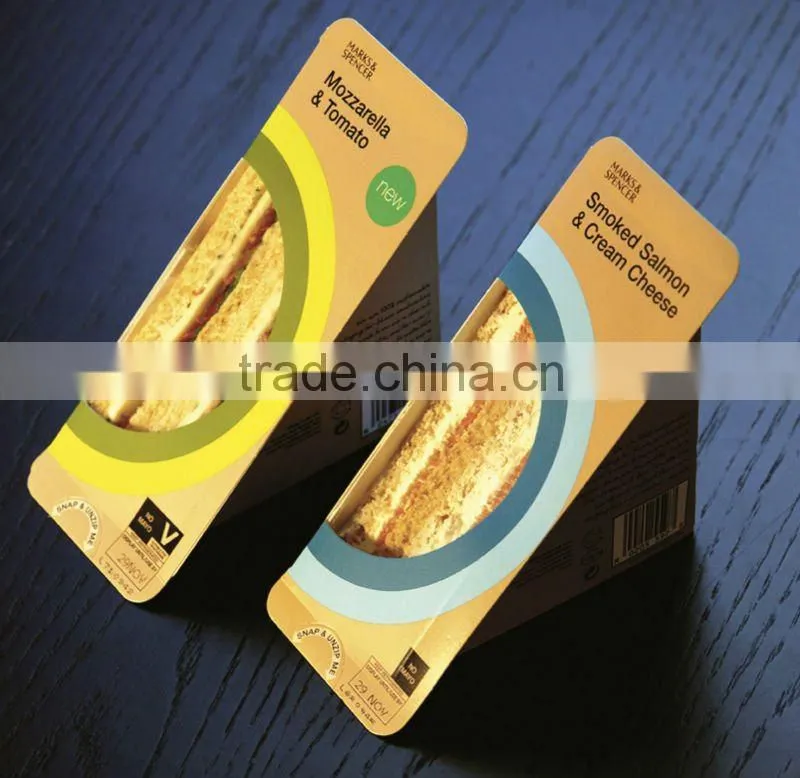 High quality fancy sandwich paper box