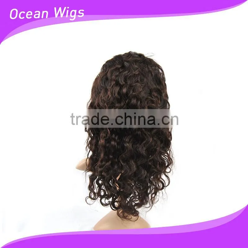 human hair lace wig, body wave, 18", natural color