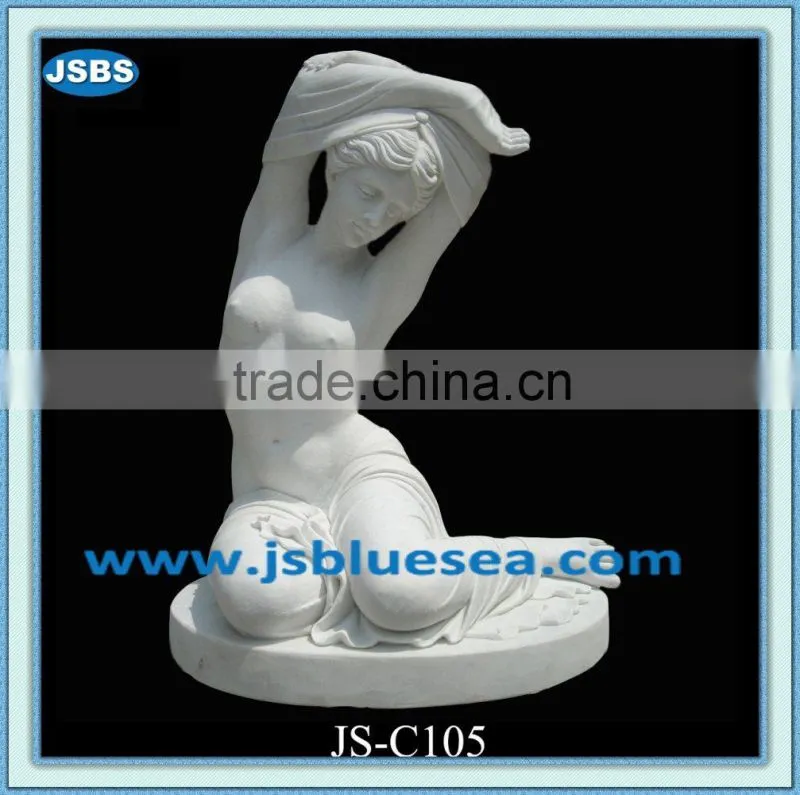 indoor decorative marble nude women statue