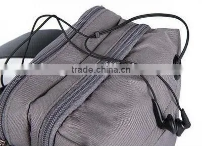 grey polyester waist bag