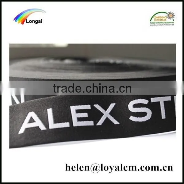 free samples factory sale high strength polyester jacquard webbing