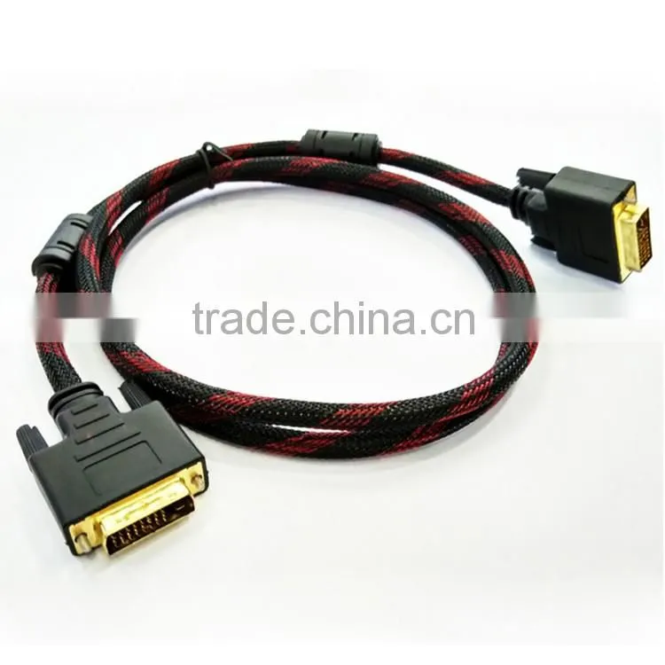 Gold plated dvi to dvi cable 24+1