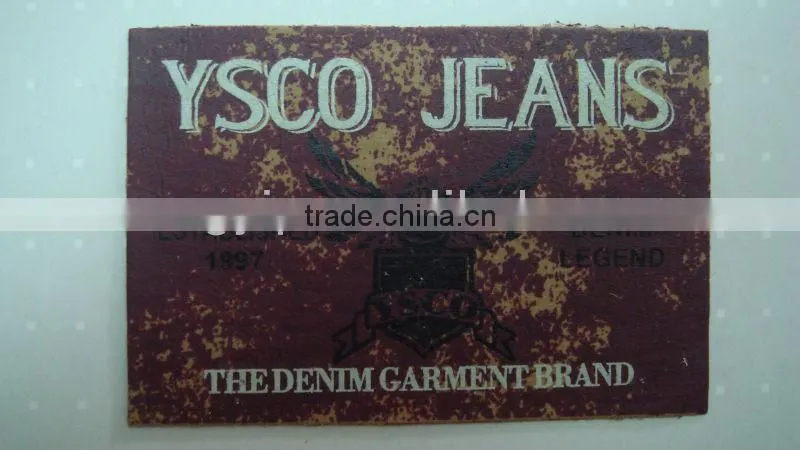 debossed leather patches custom