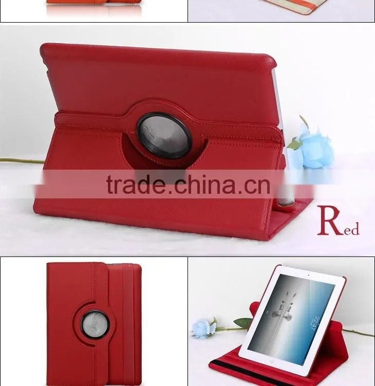 Leather Rotating Cover Case Pouch for iPad 2/3/4/5 Air
