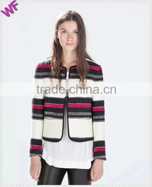 Custom Women Blazer Stripe woman suit