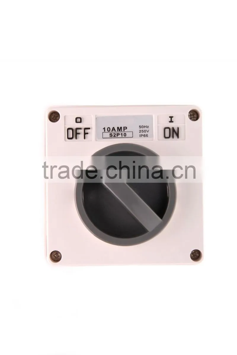 Two Phaser Square Switch 10A (Resistive Orange)
