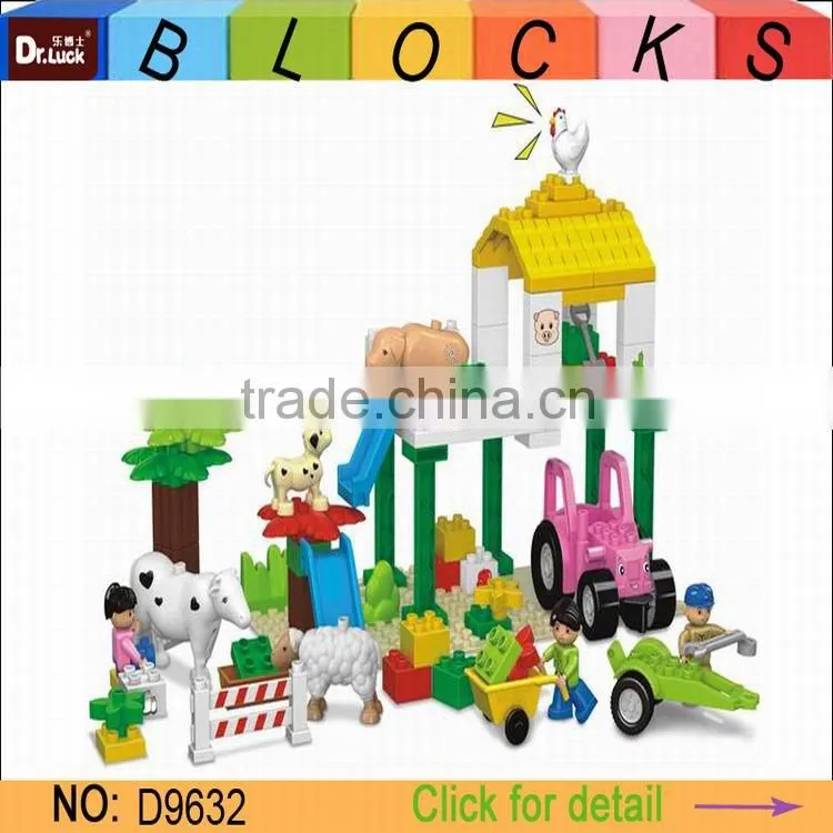 Children Hot Sale Zoo Animal Toy Building Block Educational Toy