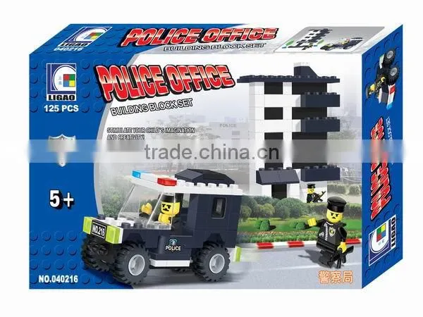 125 pcs Building Block--Police series intellect set toys hero block