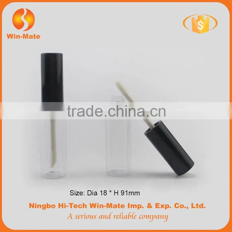 Cylinderical 1.8*9.1cm lady plastic empty lip gloss container