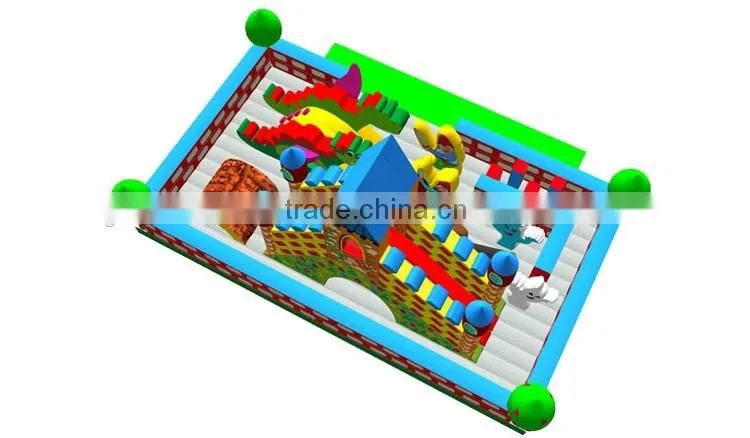 big halloween castle kids inflatable trampoline,inflatable knights inflatable dragon city playground