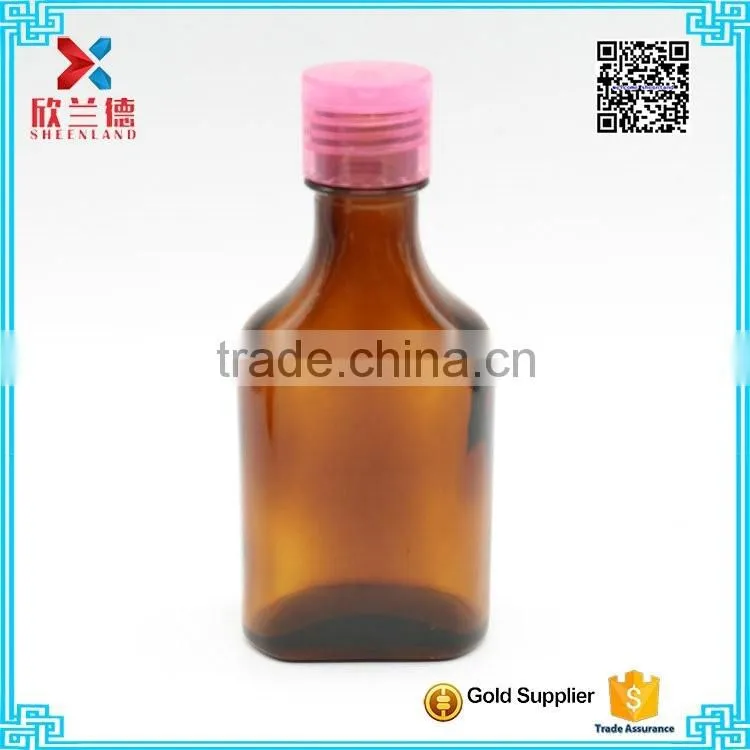 Oral liquid /syrup pharmaceutical medical round amber bottle 100ml