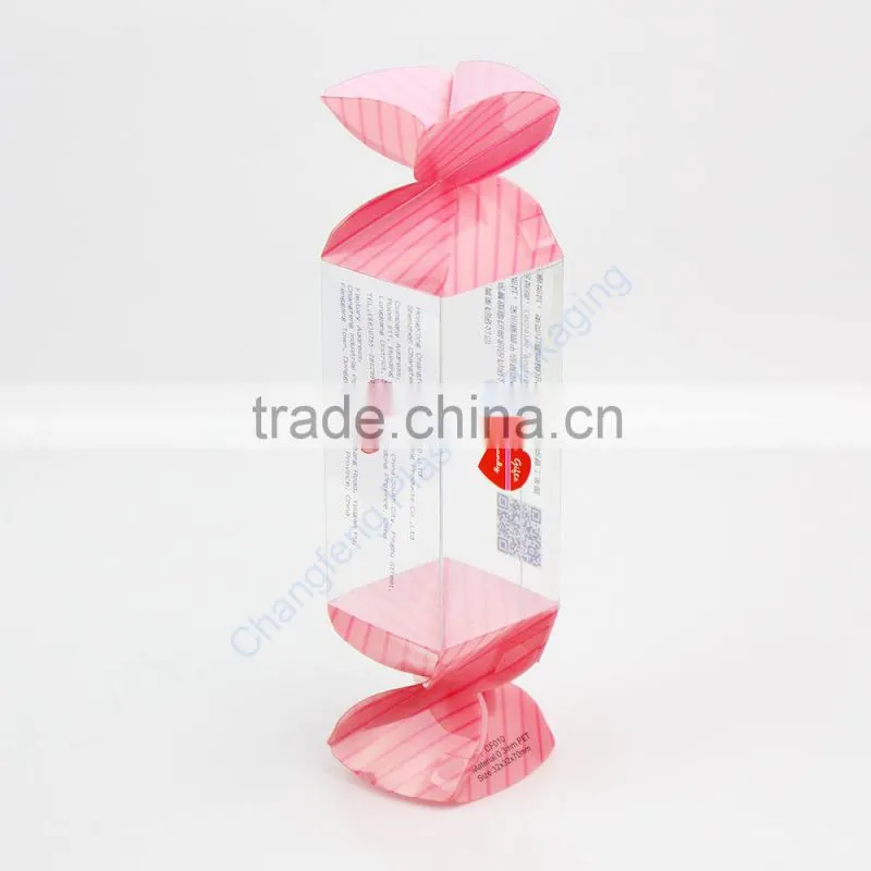 plastic pink candy boxes in dongguan