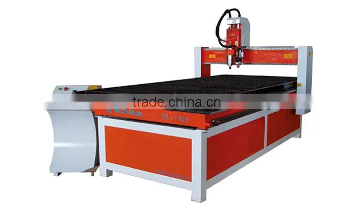 Cheap CNC Control System QL-1325 All-in-one plasma with two head cnc router for metal and wood