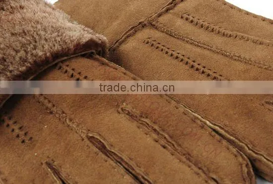 HS1319 double face leather gloves