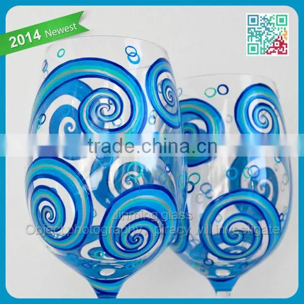 Painted Wine Glasses Ocean Waves Toasting Glasses Personalized Beach Wedding Wine Glasses wine glass hand painted