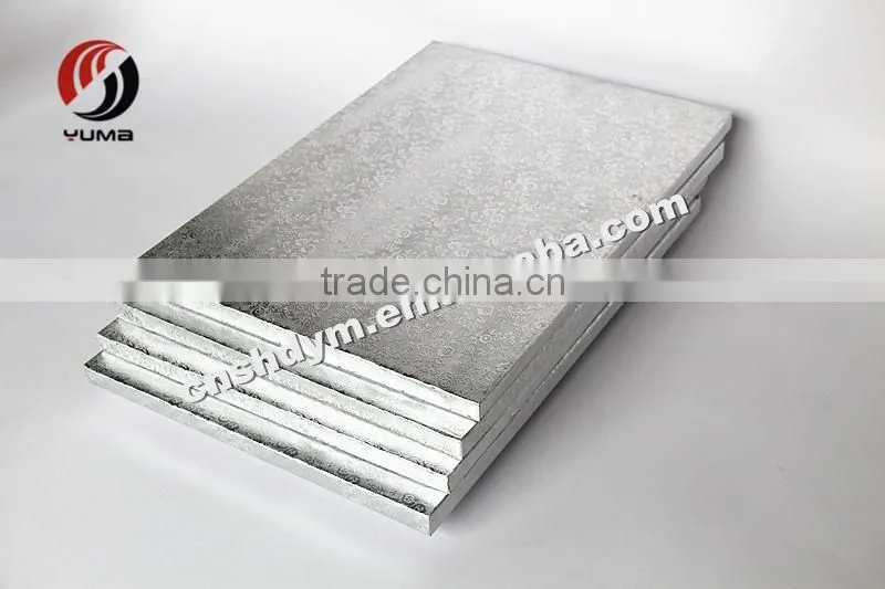 rectangle high quality foil corrugated cake drums