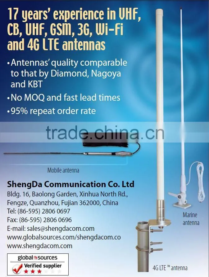 GSM 4G 800-2500Mhz omni antenna for indoor