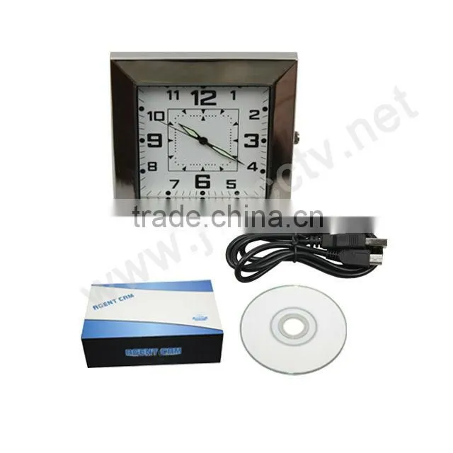 JVE-3311B-2 New Arrival Table Desk digital clock camera with motion detection in cctv